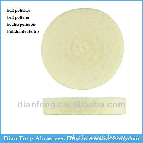 03N25 Unmounted Wheel Shaped High Density Dental Laboratory Polishing White Felt Wheel